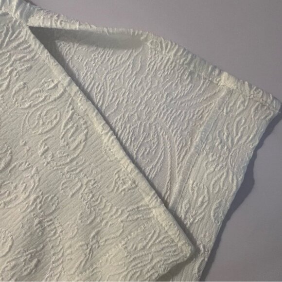 Renuar Textured White Dressy Tank Top - Size Large - Picture 5 of 7